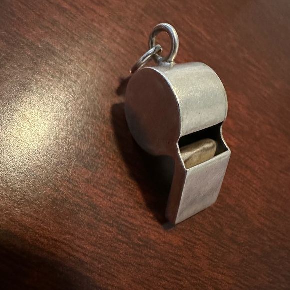 Taxco Vintage Sterling Silver Working Whistle Charm or Pendant 925 - Picture 6 of 6